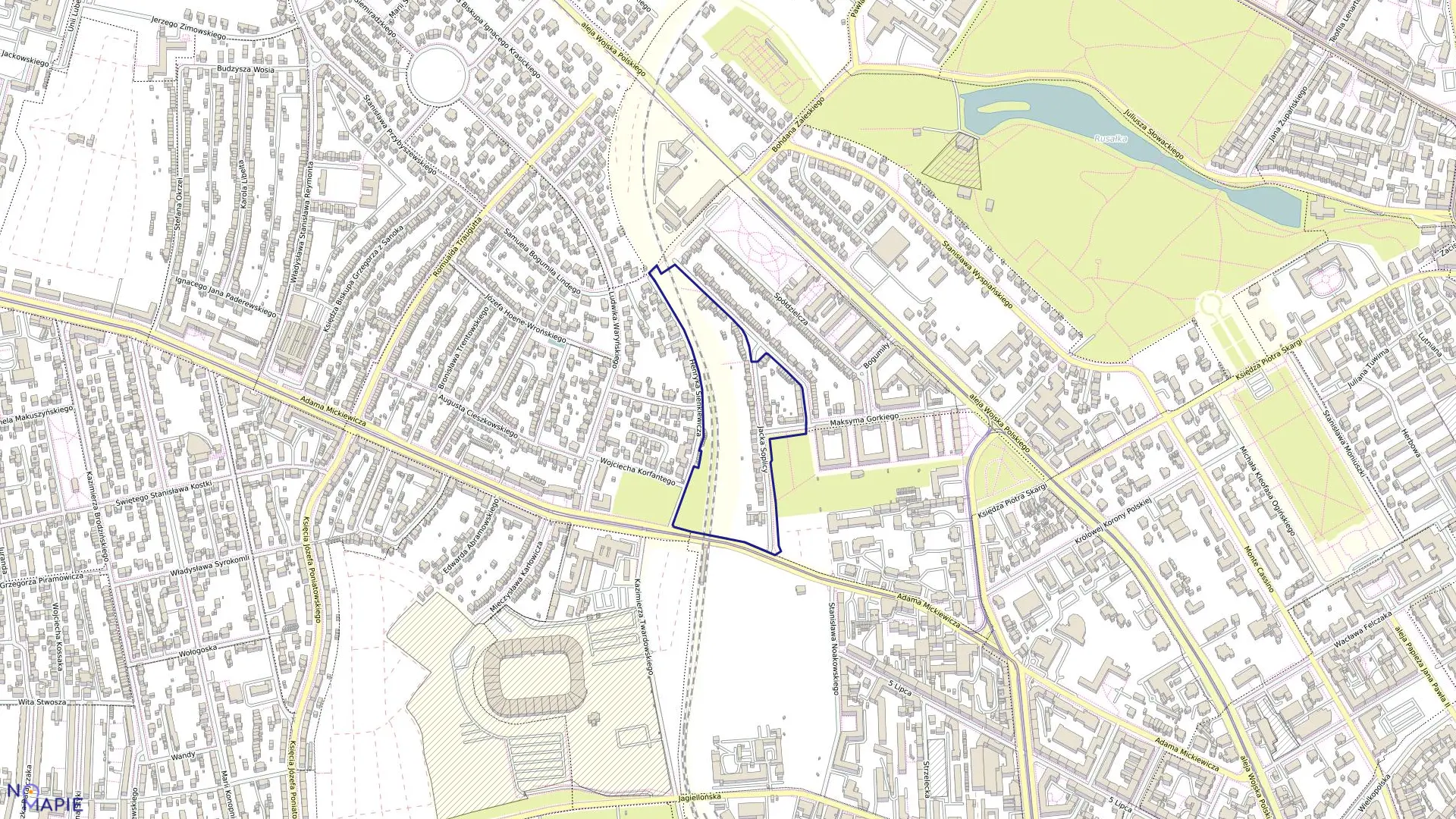 Mapa obrębu Pogodno 145 w mieście Szczecin